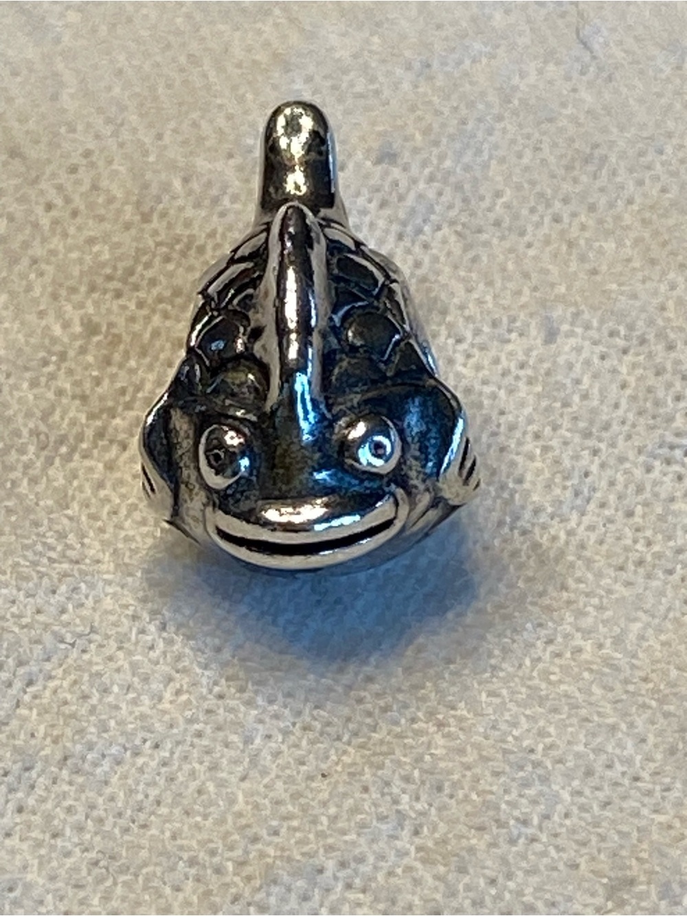 Pandora Sterling Silver Happy Fish Charm Animal 790392 Retired